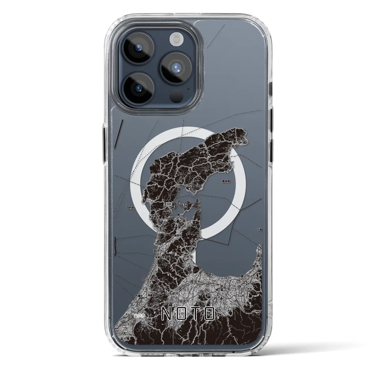 【能登2（石川県）】地図柄iPhoneケース（MagSafeタイプ）