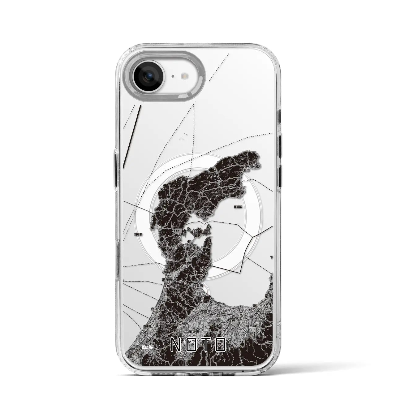 【能登2（石川県）】地図柄iPhoneケース（MagSafeタイプ）