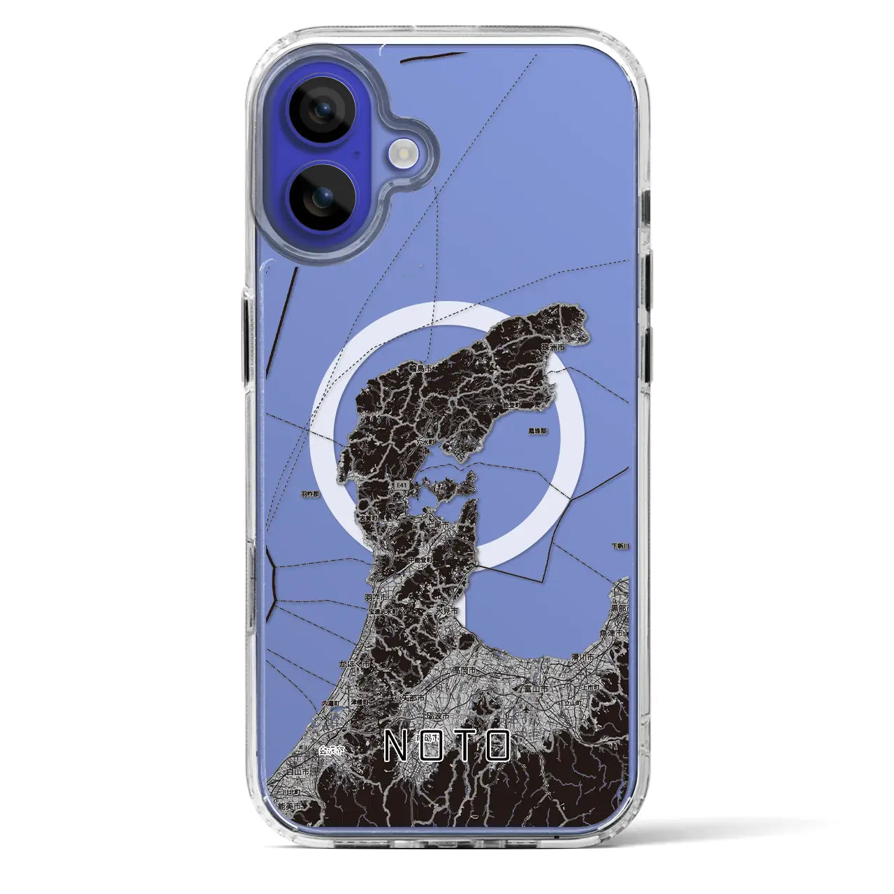 【能登2（石川県）】地図柄iPhoneケース（MagSafeタイプ）