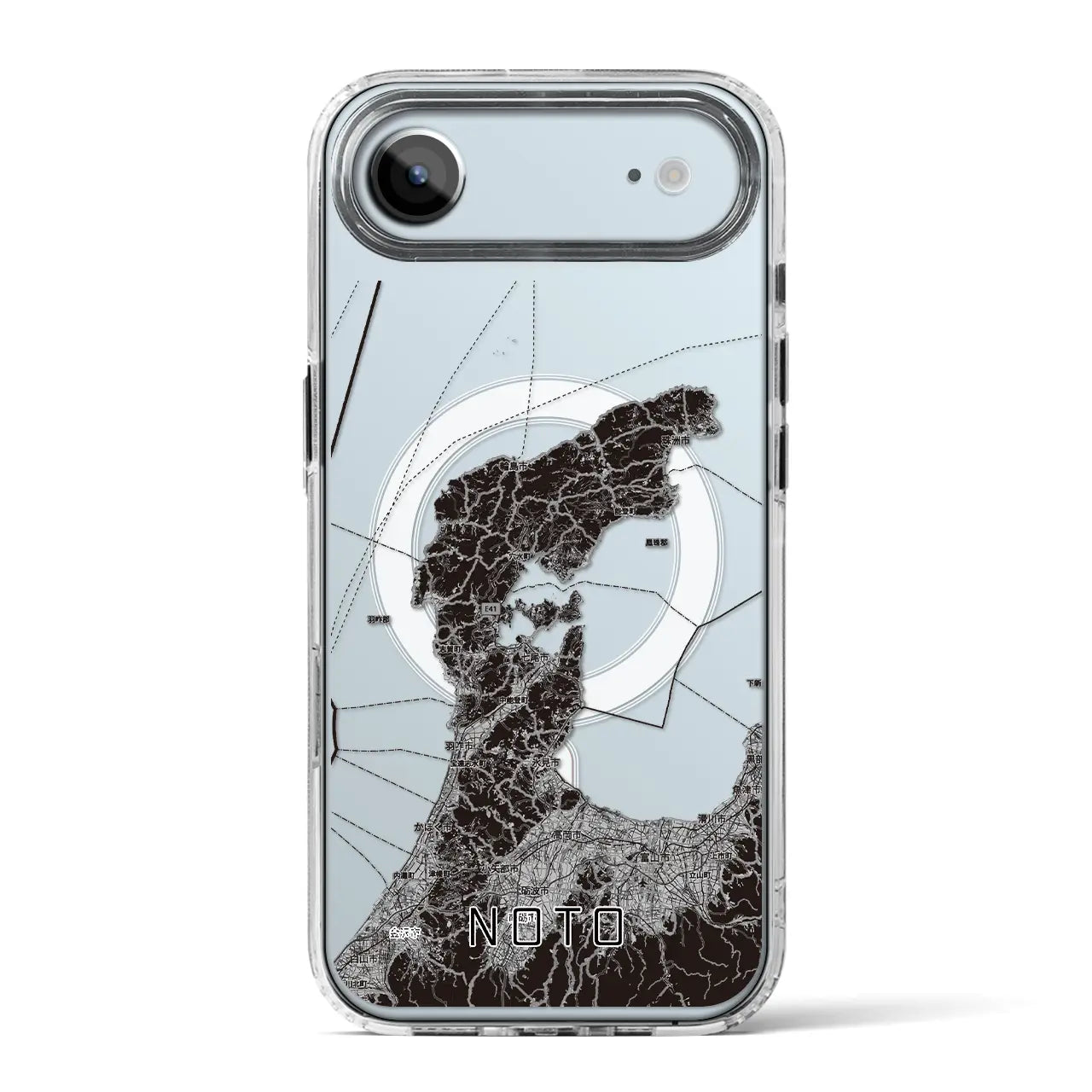 【能登2（石川県）】地図柄iPhoneケース（MagSafeタイプ）