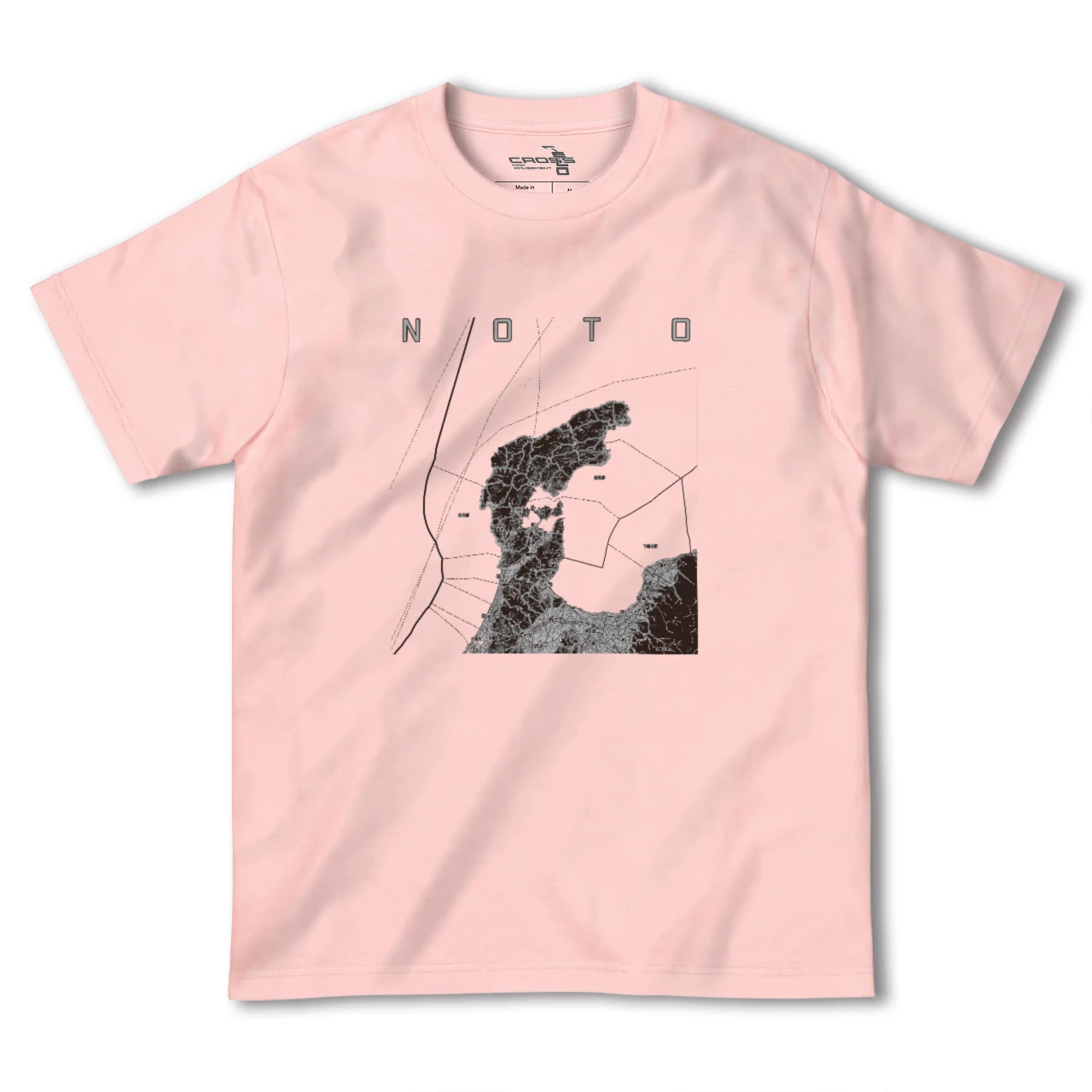 【能登2（石川県）】地図柄ヘビーウェイトTシャツ