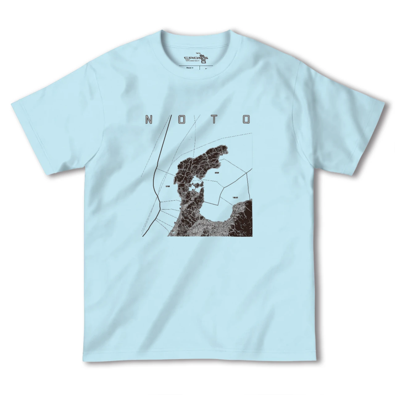 【能登2（石川県）】地図柄ヘビーウェイトTシャツ