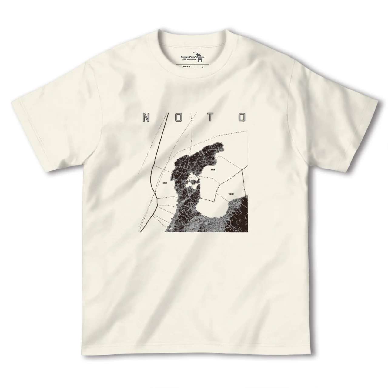 【能登2（石川県）】地図柄ヘビーウェイトTシャツ