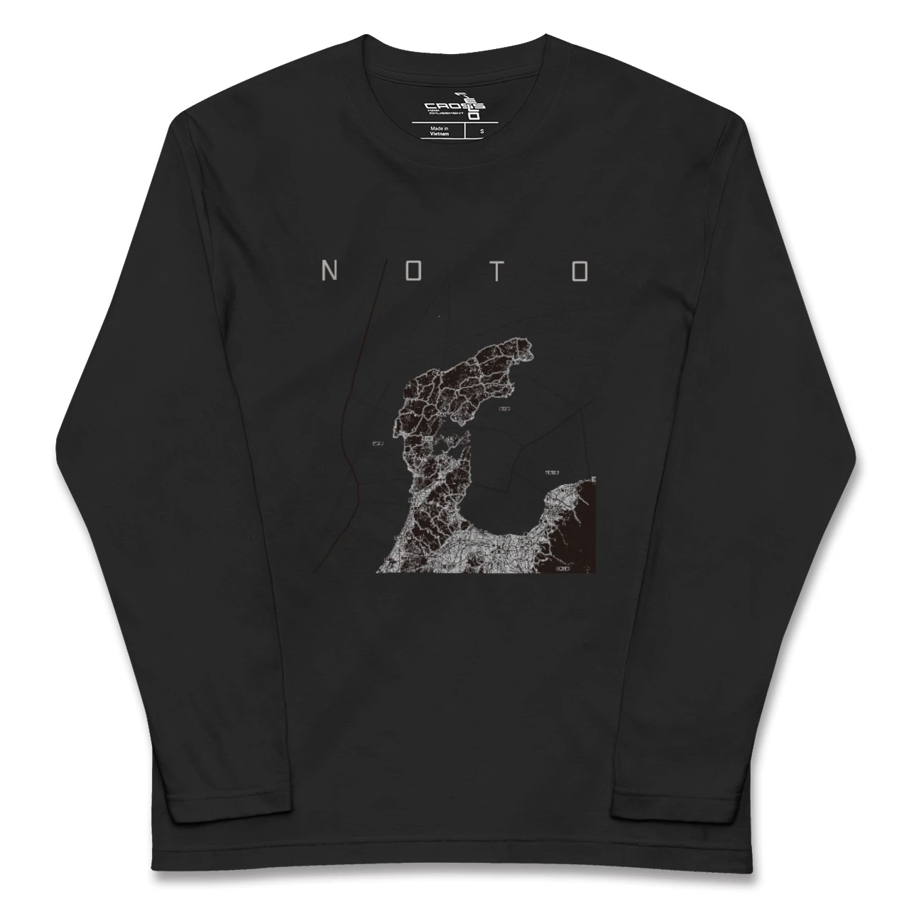 【能登2（石川県）】地図柄ロングスリーブTシャツ