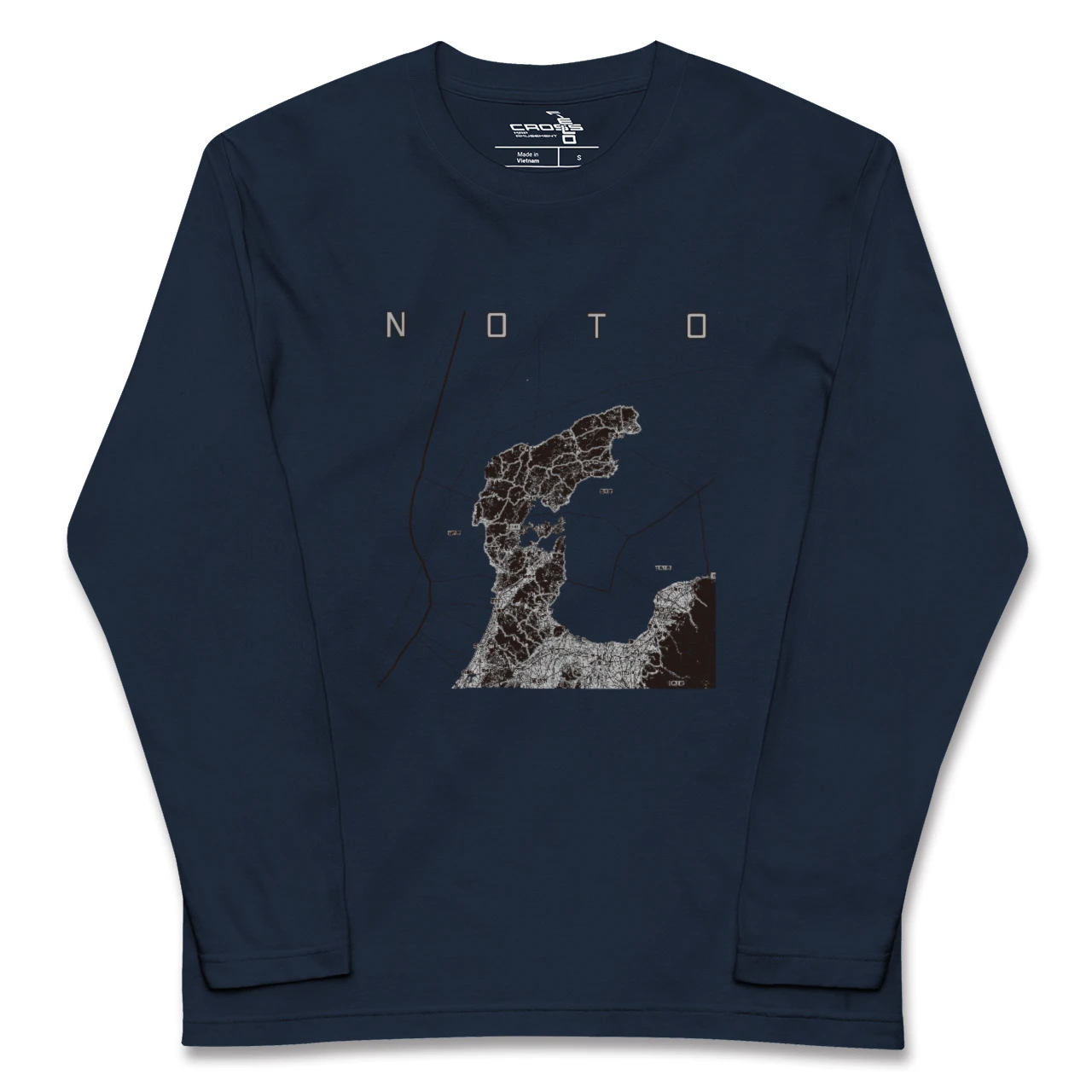 【能登2（石川県）】地図柄ロングスリーブTシャツ