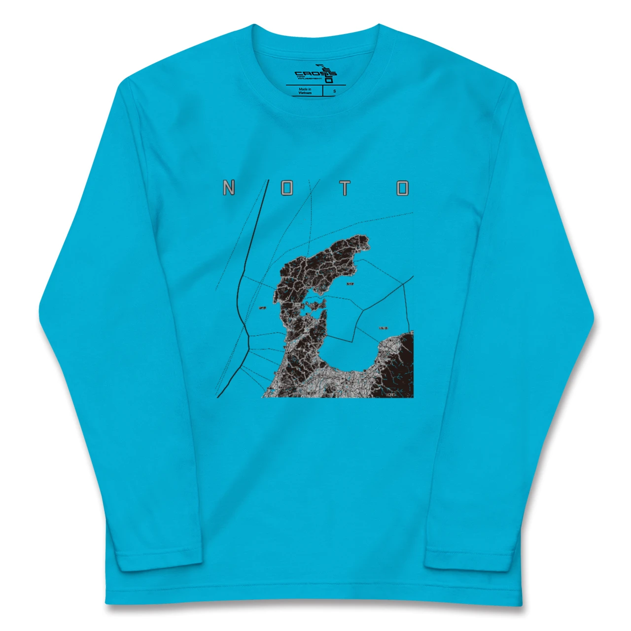 【能登2（石川県）】地図柄ロングスリーブTシャツ