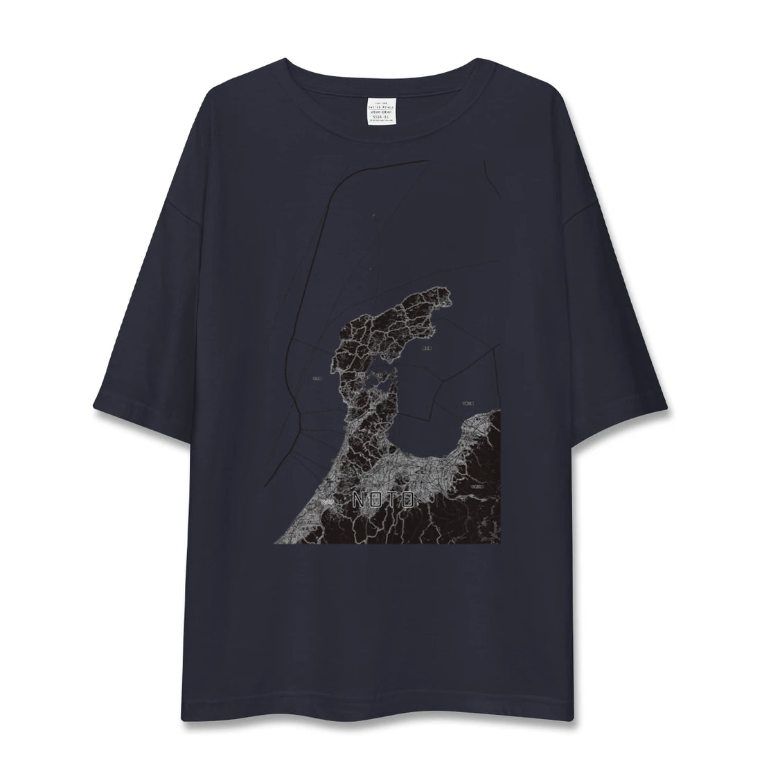 【能登2(石川県)】地図柄ビッグシルエットTシャツ