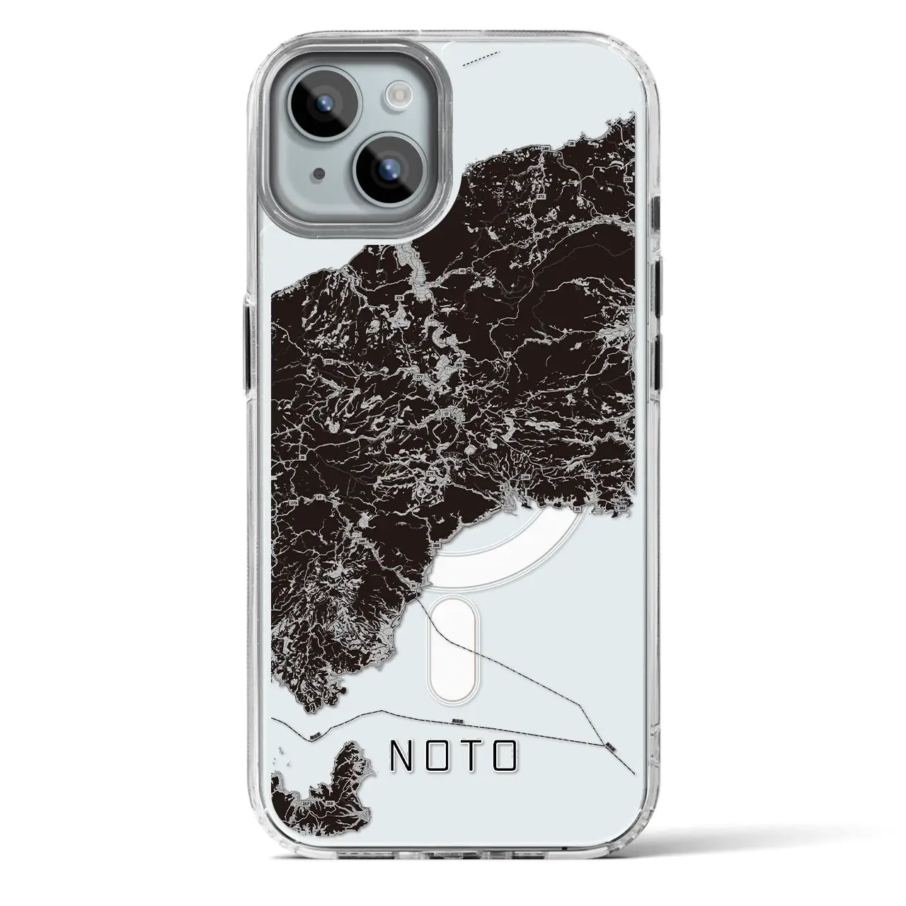 【能登（石川県）】地図柄iPhoneケース（MagSafeタイプ）