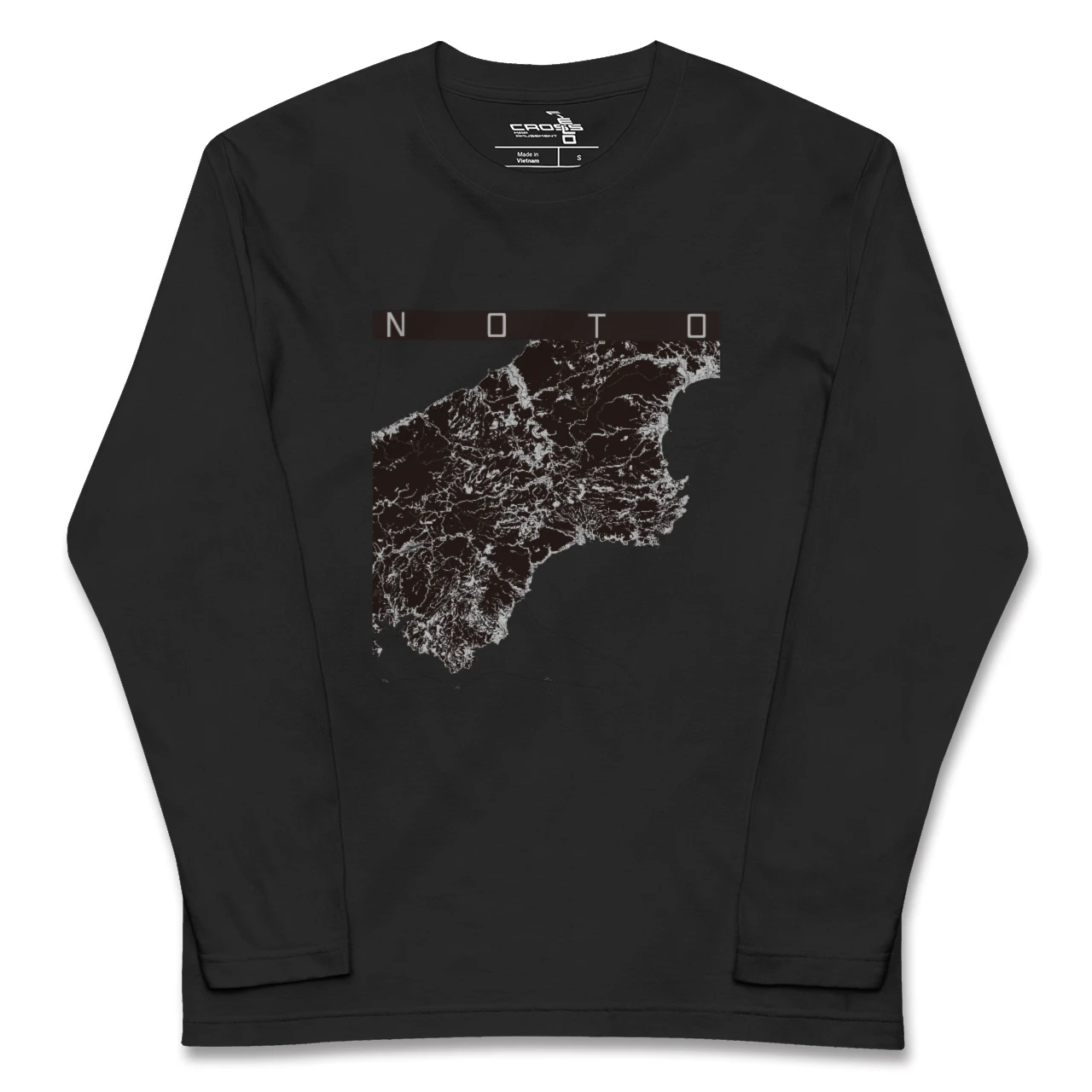 【能登（石川県）】地図柄ロングスリーブTシャツ