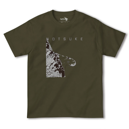 【野付（北海道）】地図柄ヘビーウェイトTシャツ