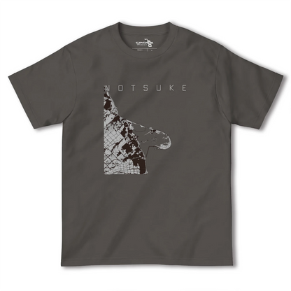 【野付（北海道）】地図柄ヘビーウェイトTシャツ