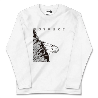 【野付（北海道）】地図柄ロングスリーブTシャツ