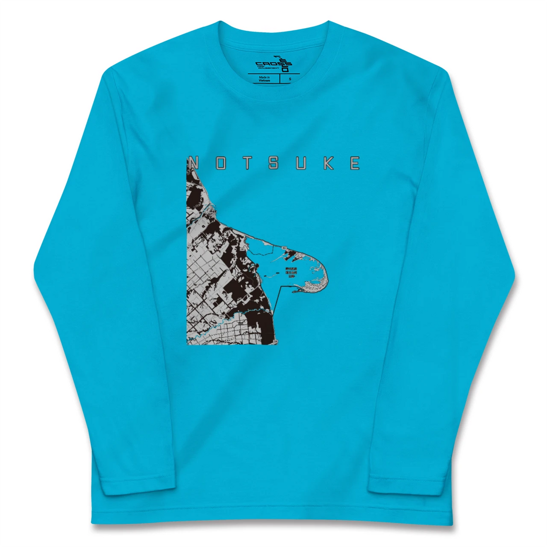 【野付（北海道）】地図柄ロングスリーブTシャツ