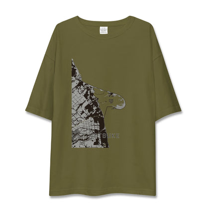 【野付（北海道）】地図柄ビッグシルエットTシャツ
