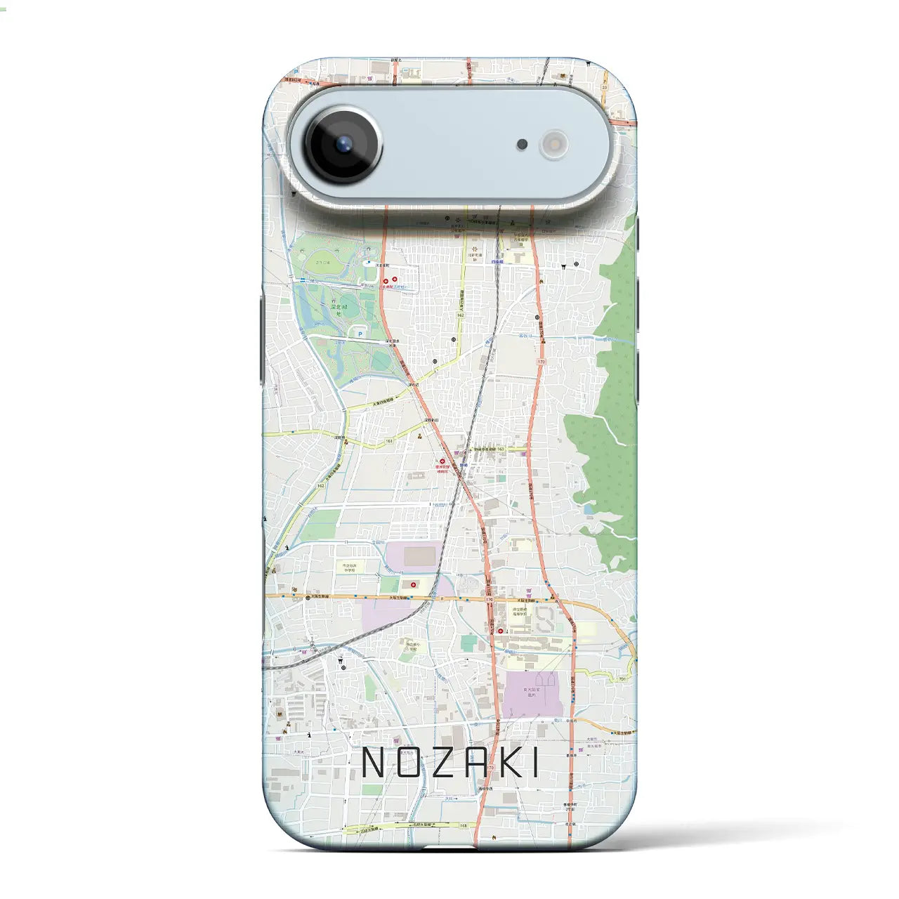 【野崎（大阪府）】地図柄iPhoneケース（バックカバータイプ）