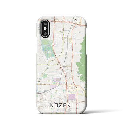 【野崎（大阪府）】地図柄iPhoneケース（バックカバータイプ）
