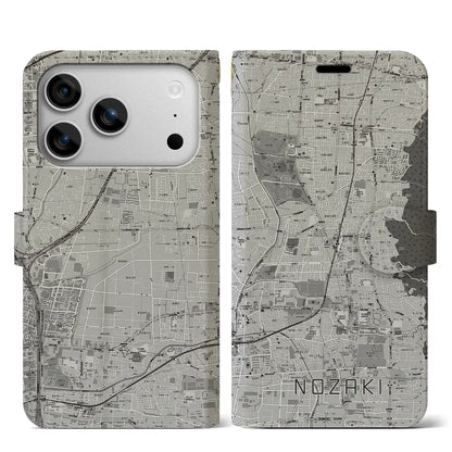 【野崎（大阪府）】地図柄iPhoneケース（手帳タイプ）