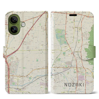 【野崎（大阪府）】地図柄iPhoneケース（手帳タイプ）