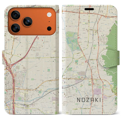 【野崎（大阪府）】地図柄iPhoneケース（手帳タイプ）