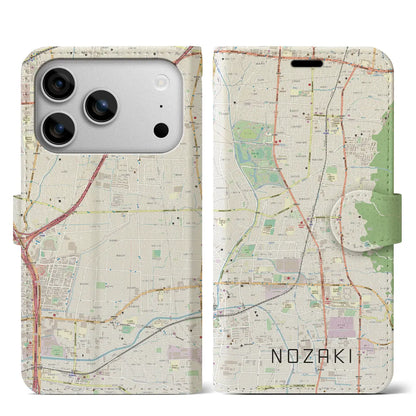 【野崎（大阪府）】地図柄iPhoneケース（手帳タイプ）