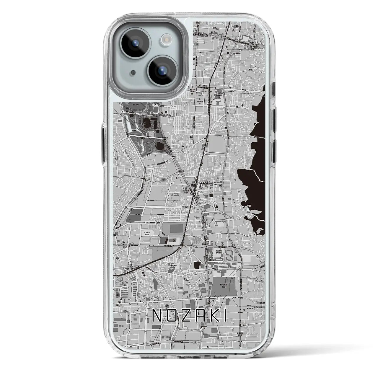 【野崎（大阪府）】地図柄iPhoneケース（MagSafeタイプ）