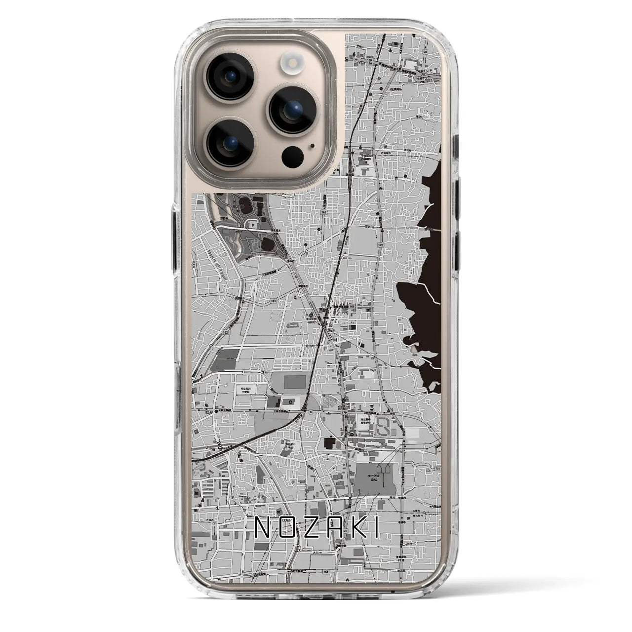 【野崎（大阪府）】地図柄iPhoneケース（MagSafeタイプ）