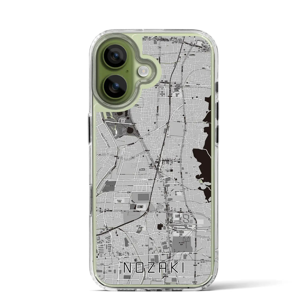 【野崎（大阪府）】地図柄iPhoneケース（MagSafeタイプ）