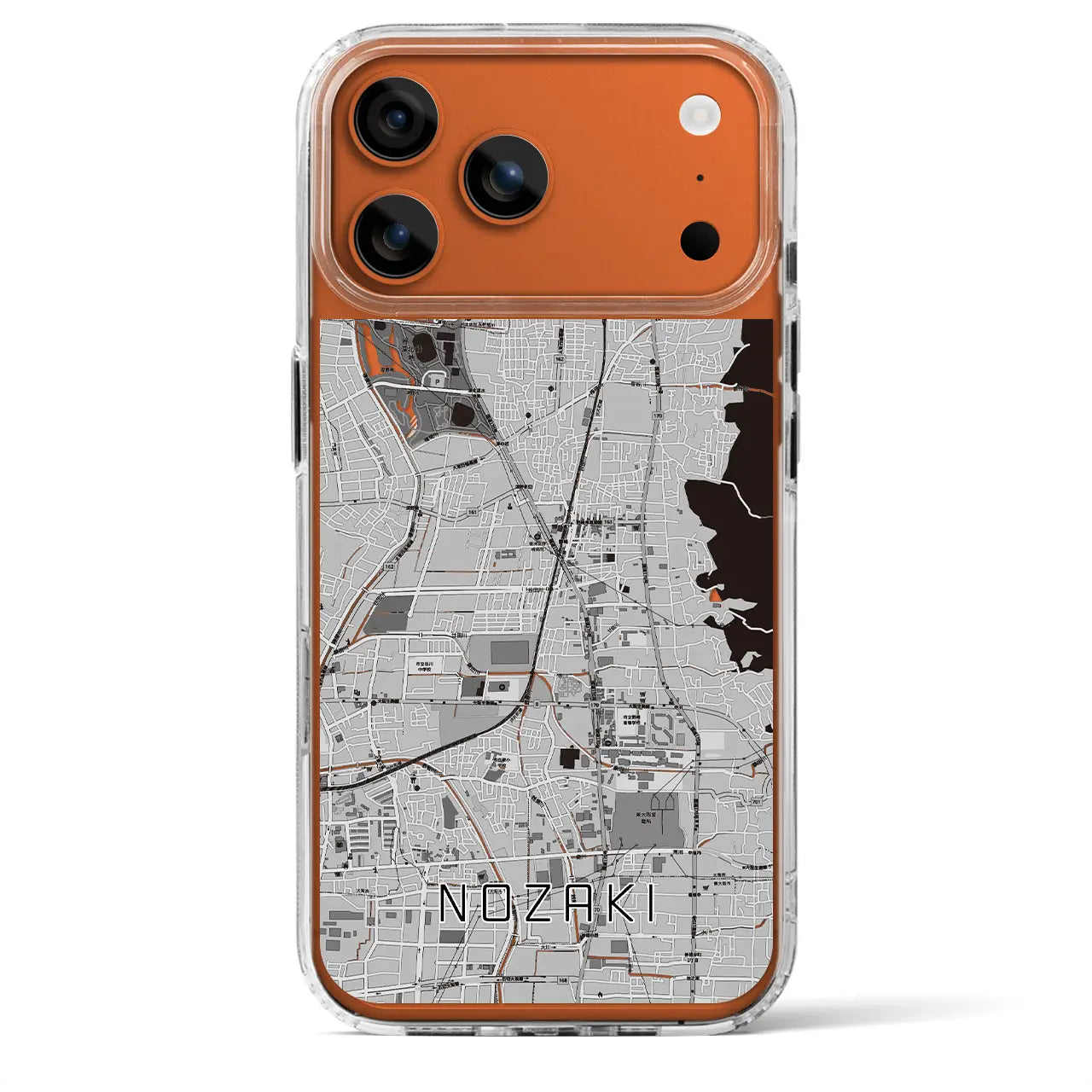 【野崎（大阪府）】地図柄iPhoneケース（MagSafeタイプ）