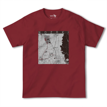 【野崎（大阪府）】地図柄ヘビーウェイトTシャツ