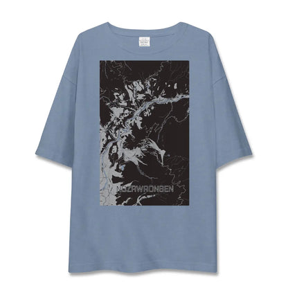 【野沢温泉（長野県）】地図柄ビッグシルエットTシャツ