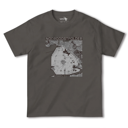 【北東ポルダー（オランダ）】地図柄ヘビーウェイトTシャツ