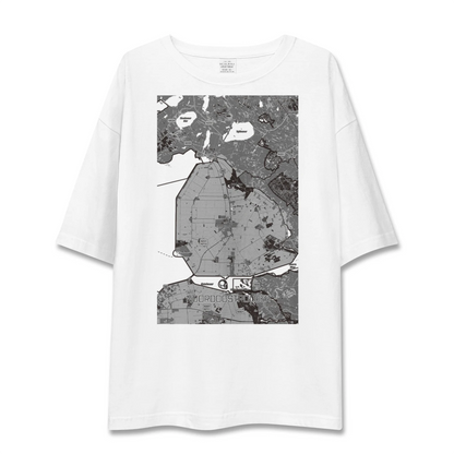 【北東ポルダー（オランダ）】地図柄ビッグシルエットTシャツ