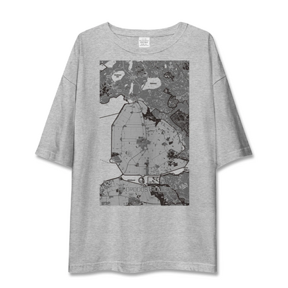 【北東ポルダー（オランダ）】地図柄ビッグシルエットTシャツ