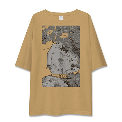 【北東ポルダー（オランダ）】地図柄ビッグシルエットTシャツ