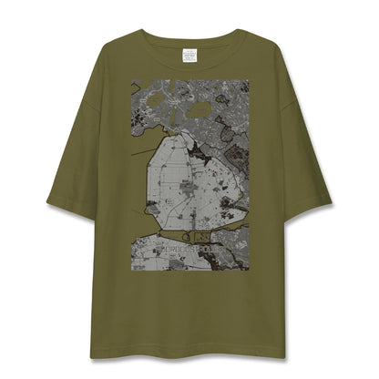 【北東ポルダー（オランダ）】地図柄ビッグシルエットTシャツ