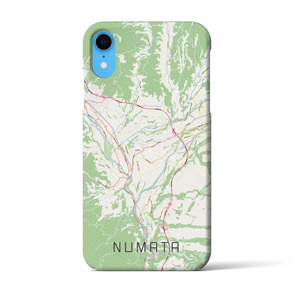 【沼田（群馬県）】地図柄iPhoneケース（バックカバータイプ）