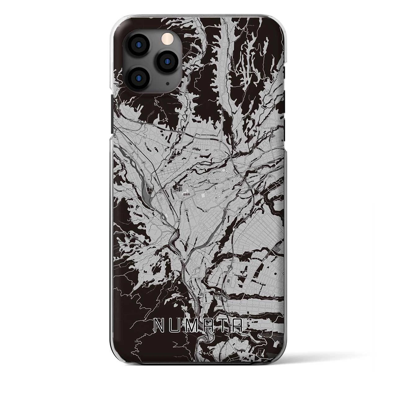 【沼田（群馬県）】地図柄iPhoneケース（クリアタイプ）