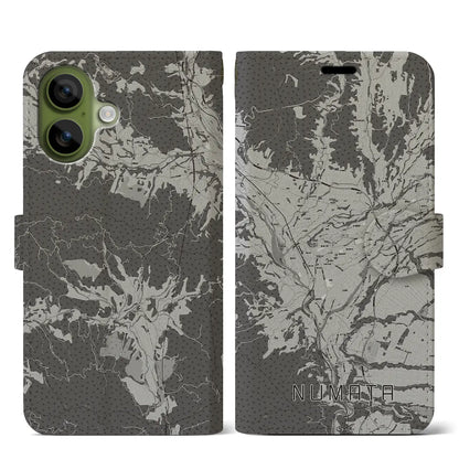 【沼田（群馬県）】地図柄iPhoneケース（手帳タイプ）