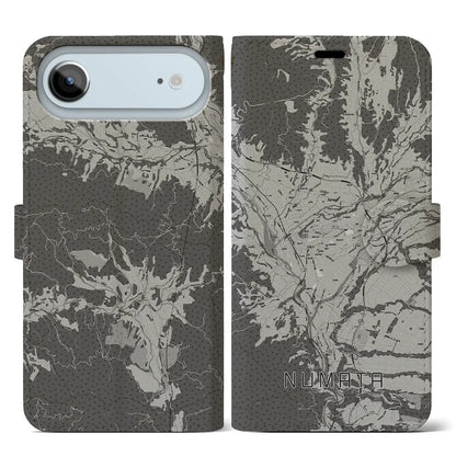 【沼田（群馬県）】地図柄iPhoneケース（手帳タイプ）