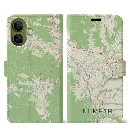 【沼田（群馬県）】地図柄iPhoneケース（手帳タイプ）