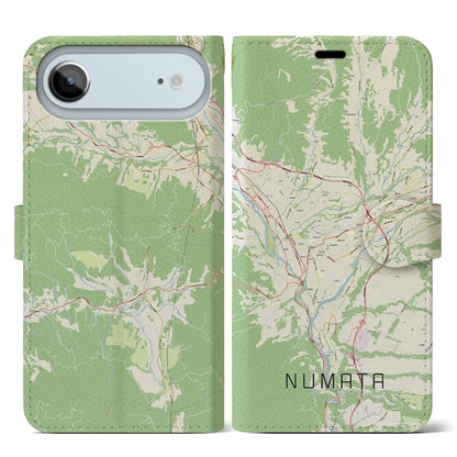 【沼田（群馬県）】地図柄iPhoneケース（手帳タイプ）