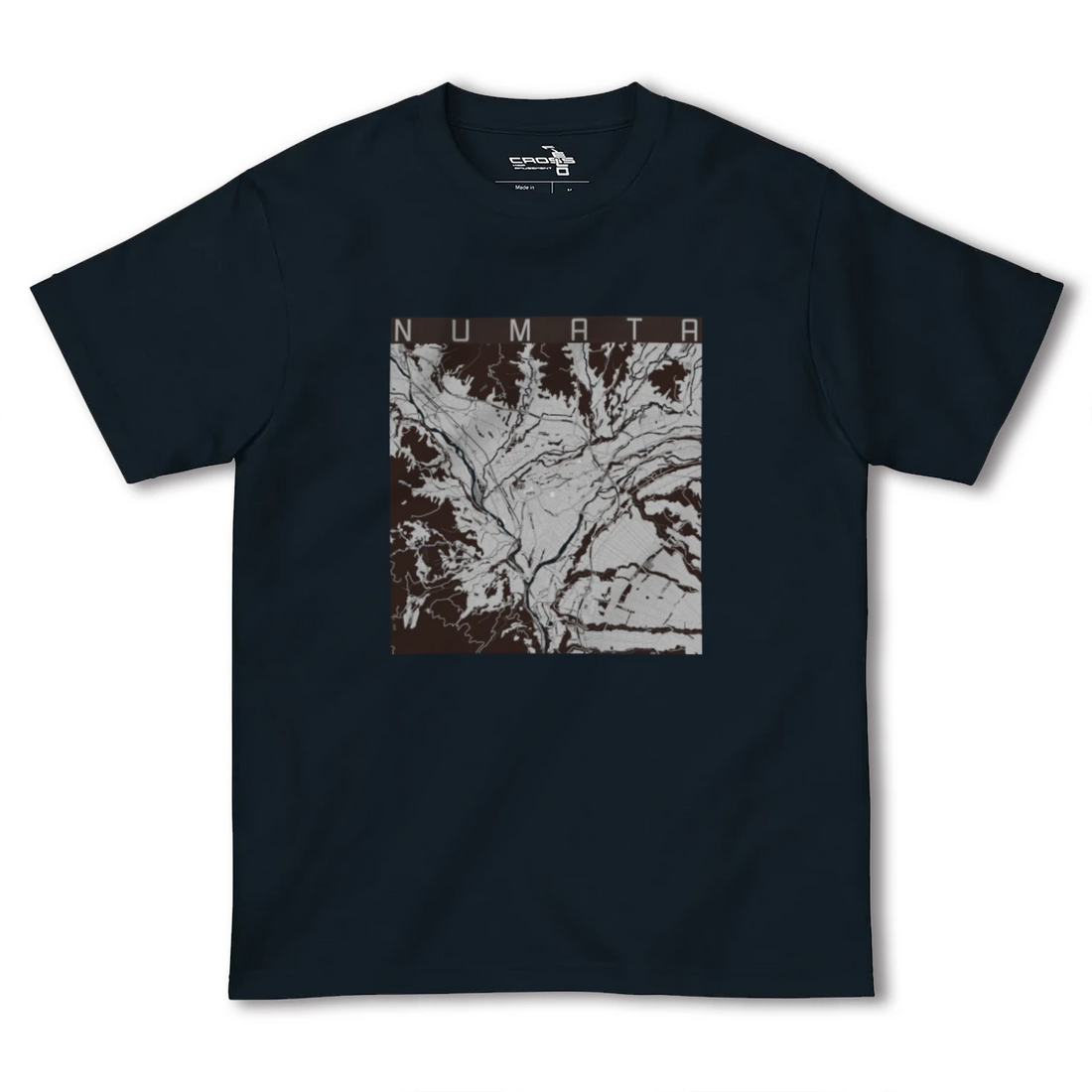 【沼田(群馬県)】地図柄ヘビーウェイトTシャツ
