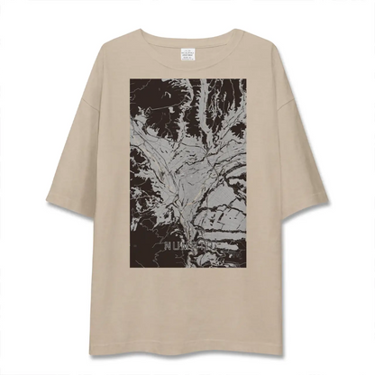【沼田（群馬県）】地図柄ビッグシルエットTシャツ