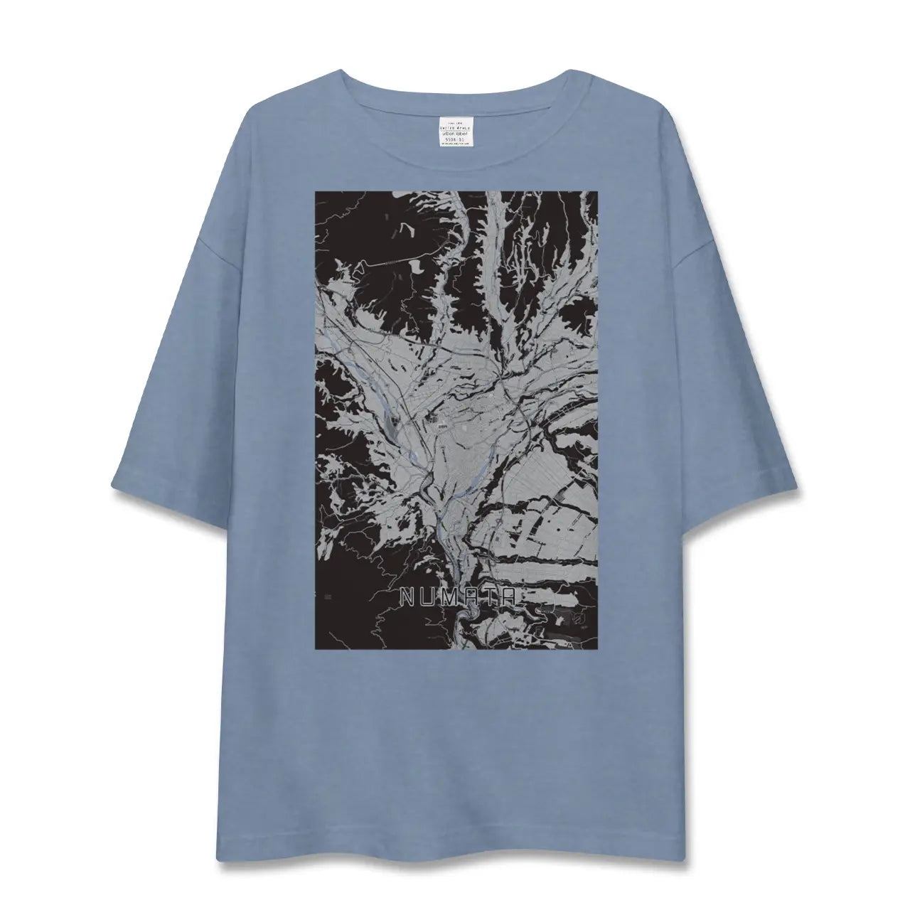 【沼田（群馬県）】地図柄ビッグシルエットTシャツ