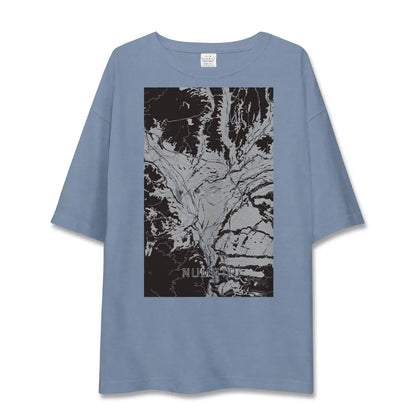 【沼田（群馬県）】地図柄ビッグシルエットTシャツ