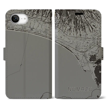 【沼津（静岡県）】地図柄iPhoneケース（手帳タイプ）