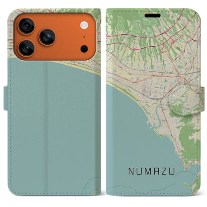 【沼津（静岡県）】地図柄iPhoneケース（手帳タイプ）