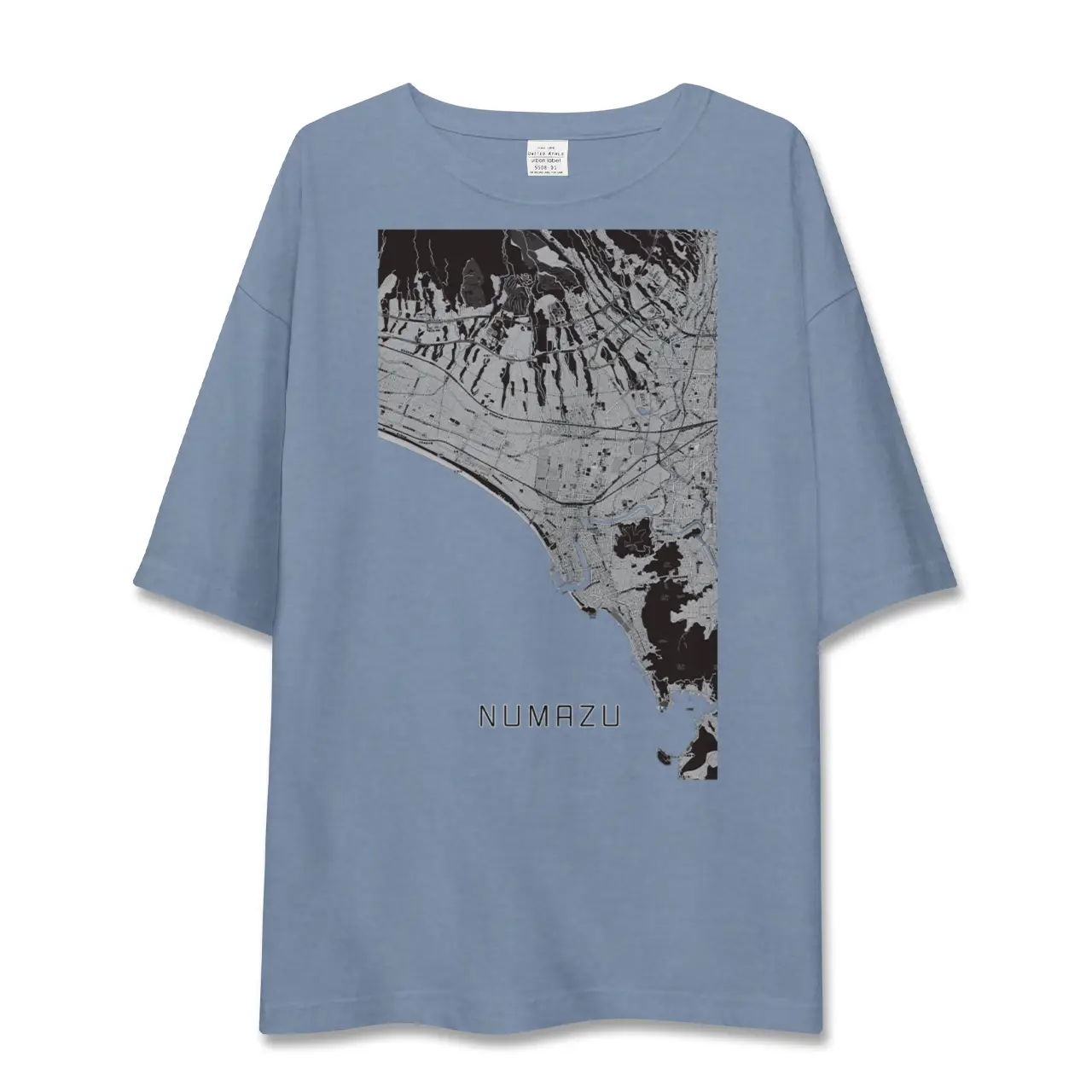 【沼津（静岡県）】地図柄ビッグシルエットTシャツ