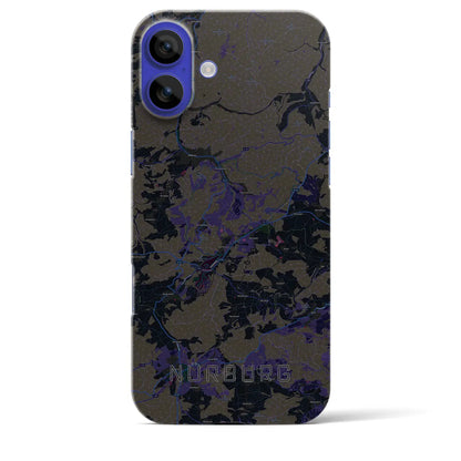 【ニュルブルク（ドイツ）】地図柄iPhoneケース（バックカバータイプ）