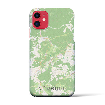 【ニュルブルク（ドイツ）】地図柄iPhoneケース（バックカバータイプ）